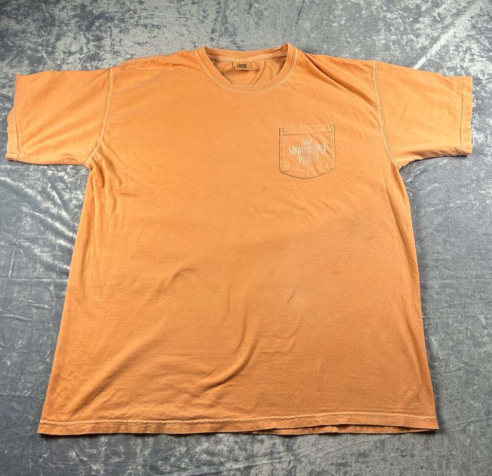 Comfort Colors The Strawberry Patch Starlite Farm T-Shirt XL Orange